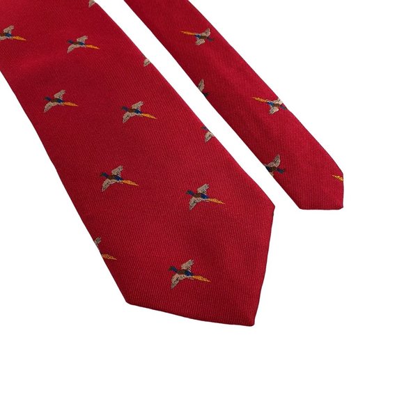 Cambridge Collection Mens Necktie Tie Designer Vintage Work Duck Hunter Dad Gift - Picture 2 of 5